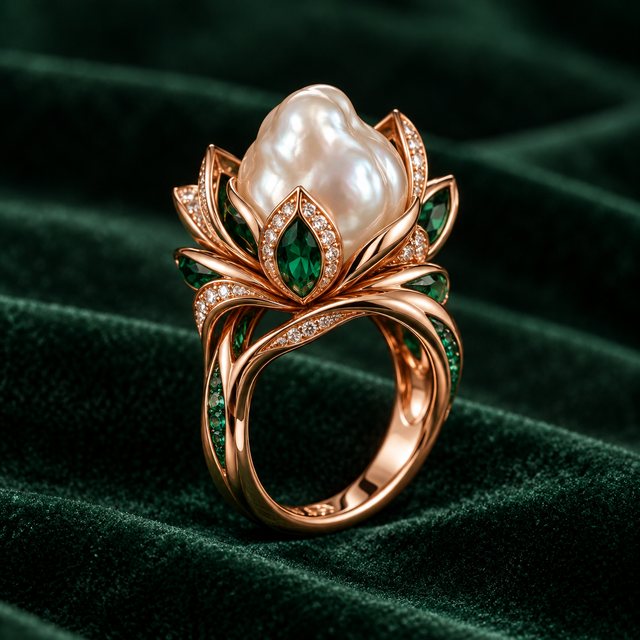 出水芙蓉戒指 Lotus Rising Ring